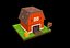 Low Poly kleine Farm