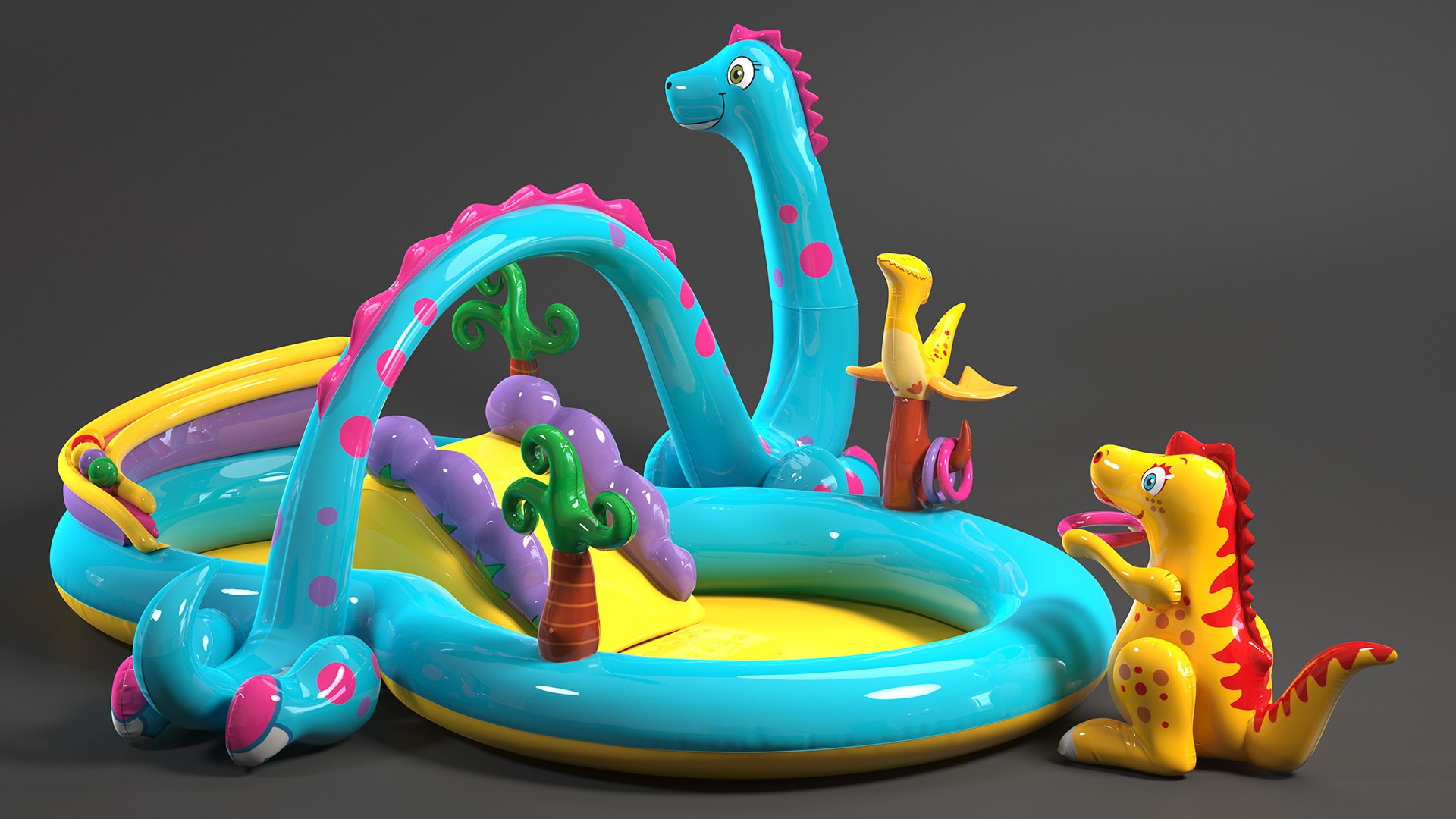 Dinoland Inflatable Play Center model TurboSquid 1993706