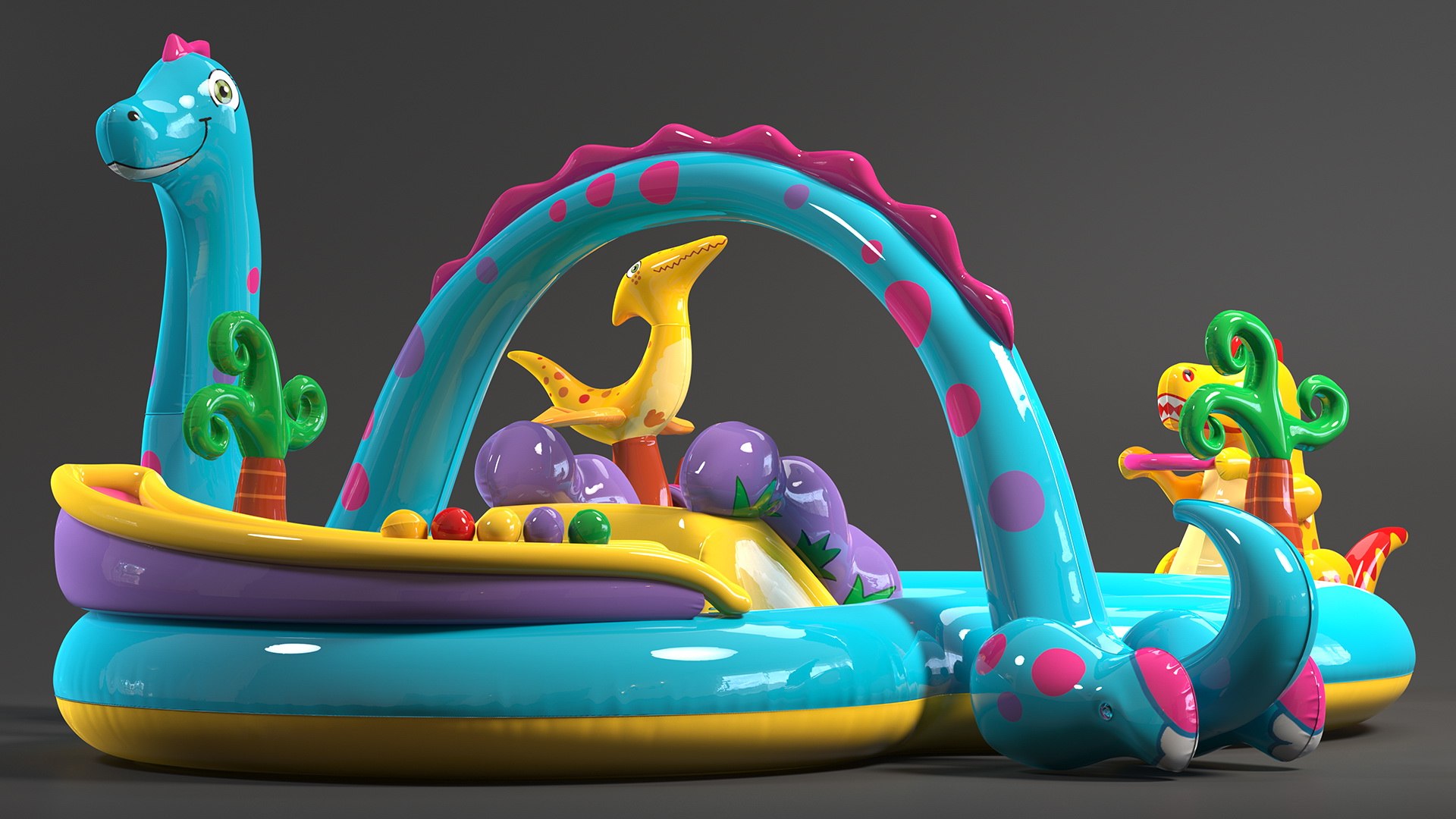 Dinoland Inflatable Play Center model TurboSquid 1993706