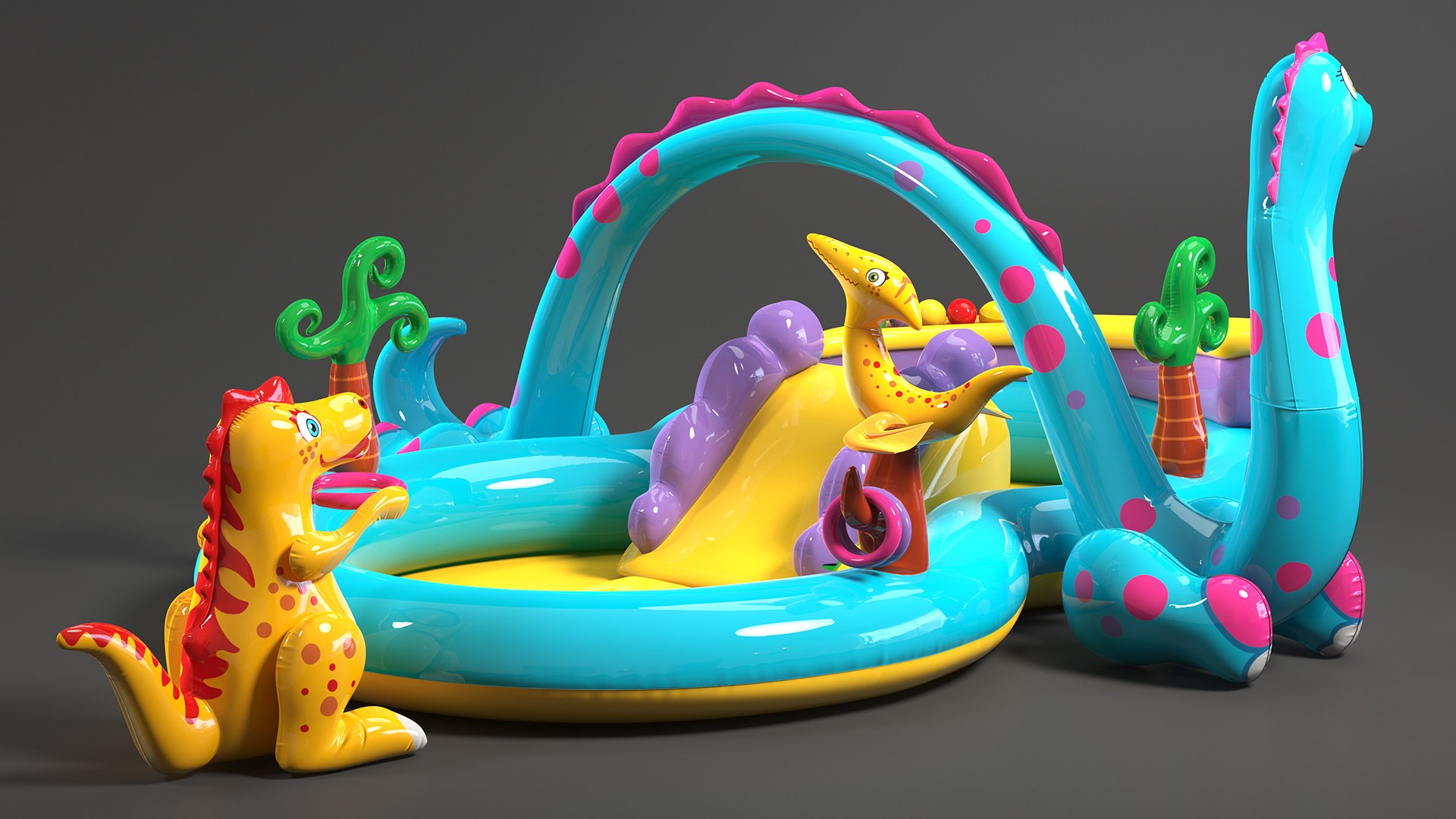Dinoland Inflatable Play Center model TurboSquid 1993706