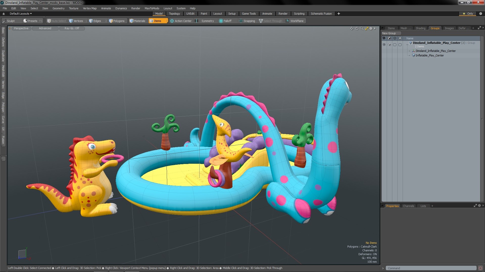 Dinoland Inflatable Play Center model TurboSquid 1993706