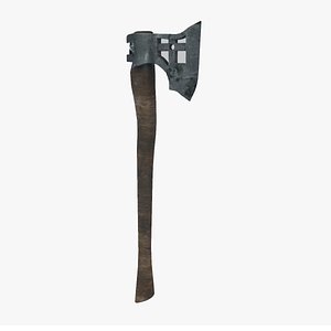 Wooden axe 3D model