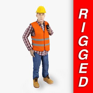 Worker Rigged Maya