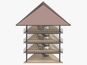 Tropical pavilion 26A39 3D model