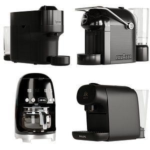 modelo 3d PACK Nespresso Inissia Magimix & Krups - TurboSquid 815484