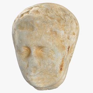 Ancient Head Statue 01 3D model