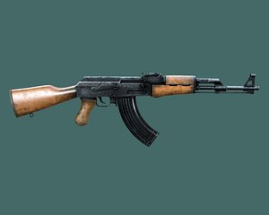 assault rifle 47 3d x
