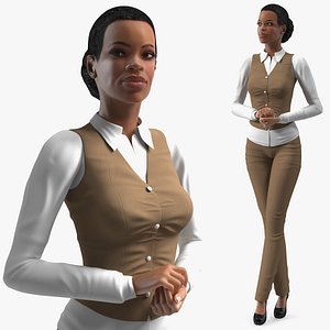 light skin business style 3D model