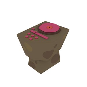 cartoon dj table 3D