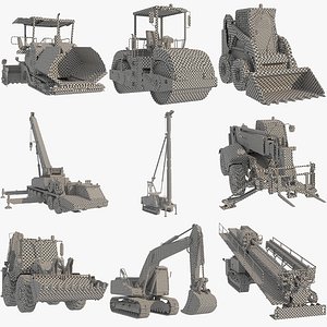 Heavy Construction Machinery 9 in 1 UVW Only