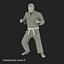 Karate Fighter Rigged per Cinema 4D