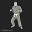 Karate Fighter Rigged per Cinema 4D