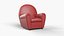 Sillón de cuero Vanity Fair
