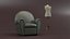 Sillón de cuero Vanity Fair