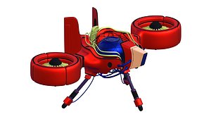 3D fighter spaceship aircraft military