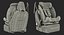 Child Seat on Passenger Seat 3D Model