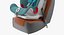 Child Seat on Passenger Seat 3D Model