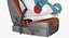Child Seat on Passenger Seat 3D Model