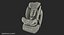 Child Seat on Passenger Seat 3D Model