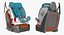 Child Seat on Passenger Seat 3D Model