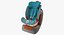 Child Seat on Passenger Seat 3D Model