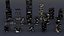 3D 20 RT Buildings Night model