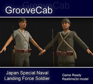 japanese soldier 3d max