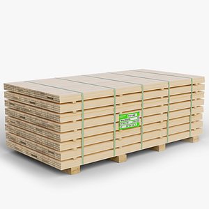 pallet pine timber gameready 3D model