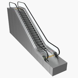3D stair lift escalator model