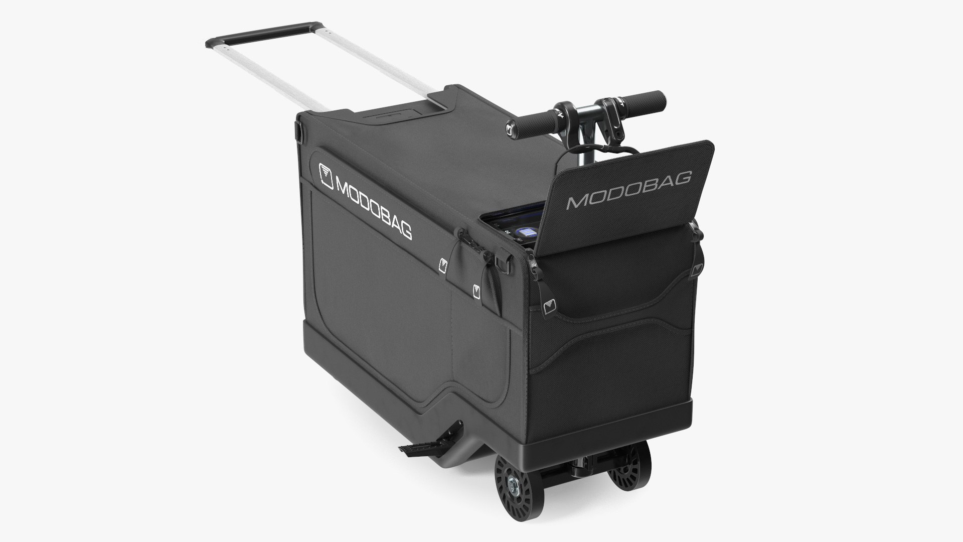 Motorized Suitcase Modobag Rigged 3D model preview