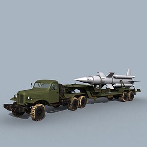 SA-4 9T25 Transporter 3D model