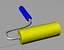 free paint roll 3d model