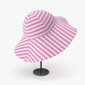 3D pink bucket hat