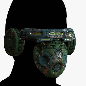 3D 3D Gas mask respirator scifi futuristic