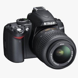 3D model Nikon D3000 - Digitalkamera - SLR