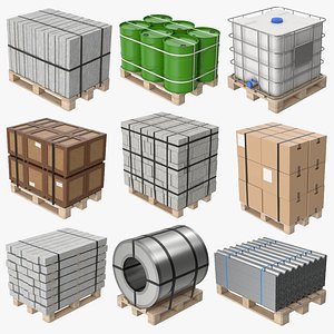 Industrial Materials On Pallets Collection