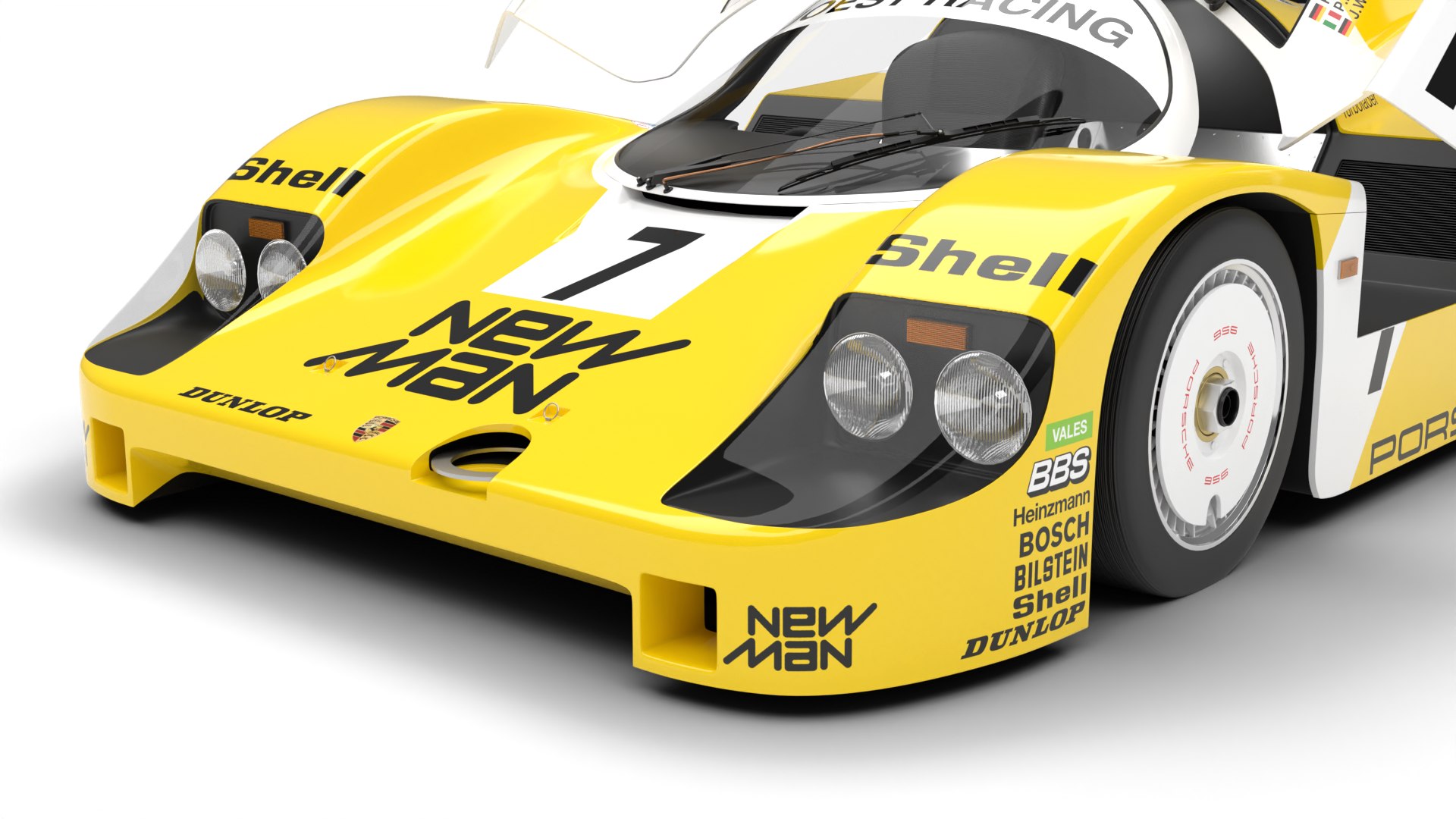 Porsche 956 Group C 1982 NewMan Joest Racing HQ 3d Model 3D Model ...