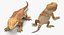 3D lizards rigged 2