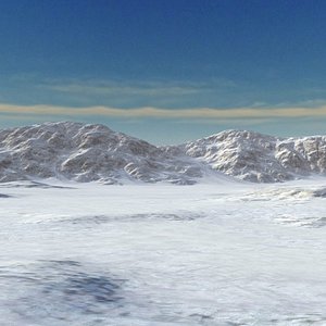 Snow Mountain Range Valley