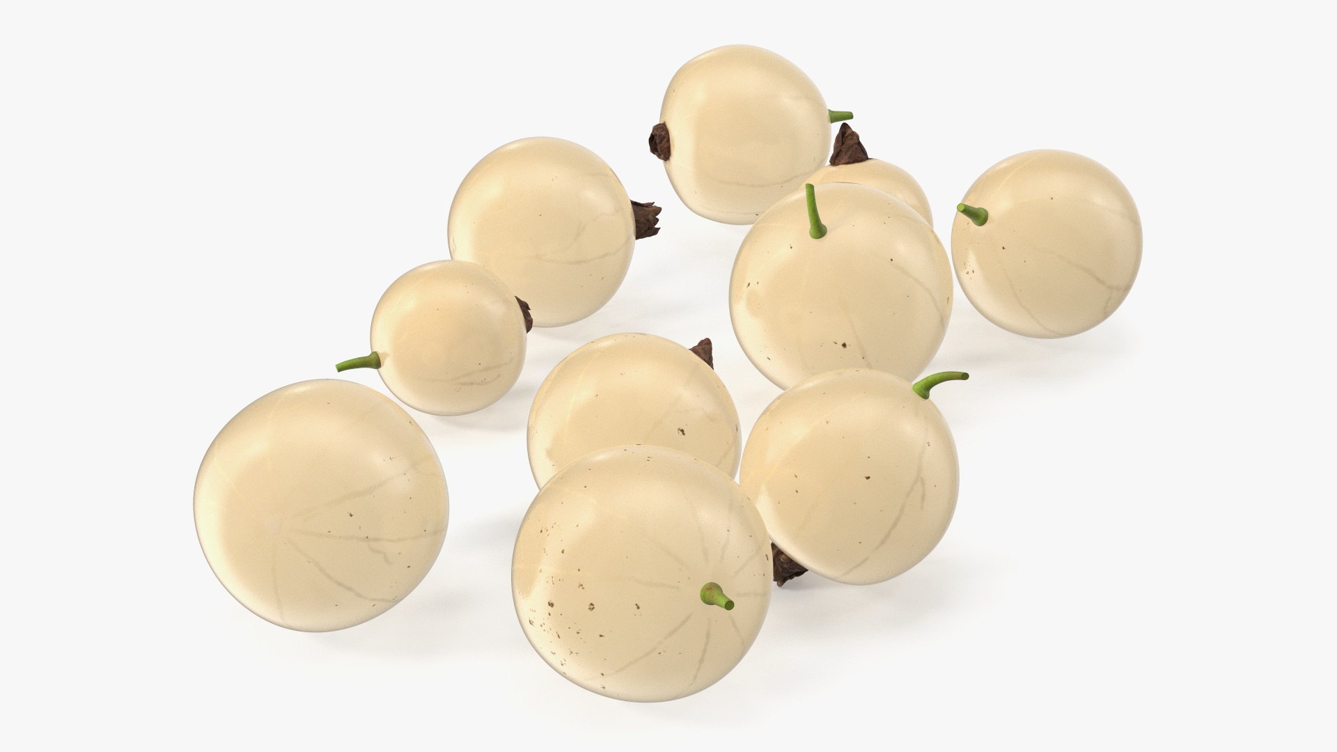 White Currant Berries 3D Model - TurboSquid 2297146