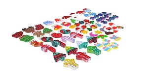 Mini Christmas Pop It Fidget Toys Set