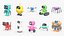 Cute Cartoon Robots Collection - 10 Models