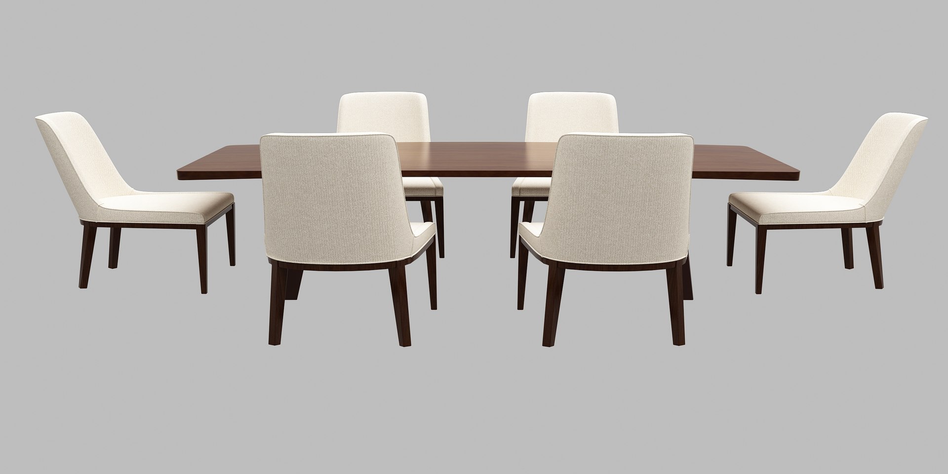 3D Wood Table Dining Model - TurboSquid 1689380