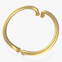 Door Handles Semicircular Gold