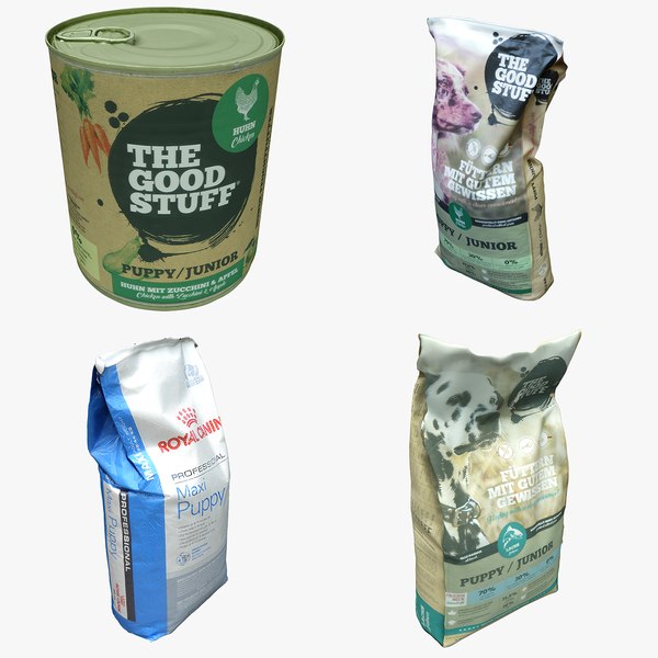 3D Dog Food Packaging Collection 05 model TurboSquid 1795115