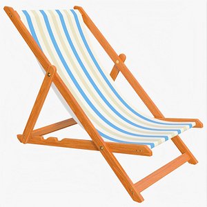 Deckchair 01 a 3D model