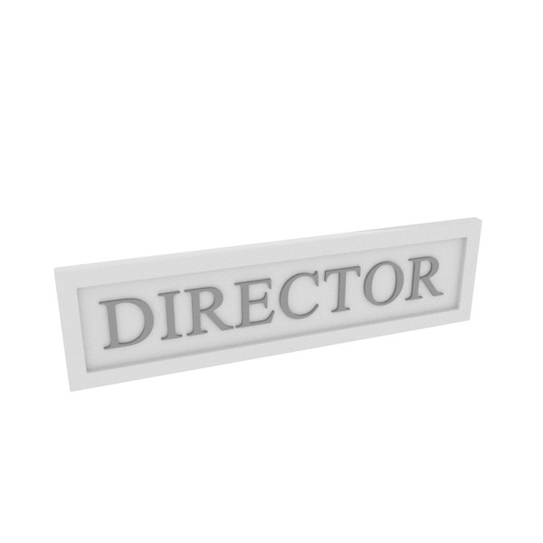 modelo 3d Señal de director - TurboSquid 1728359