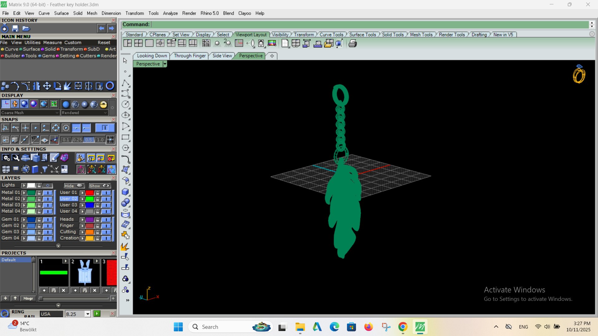 3D Feather key holder model https://p.turbosquid.com/ts-thumb/tq/YmUevj/Wi/screenshot544/png/1760596214/1920x1080/fit_q87/c8635d09c7b9bb2c11e5d743f7d1b19df07c61e4/screenshot544.jpg