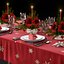 3D table tableware christmas model