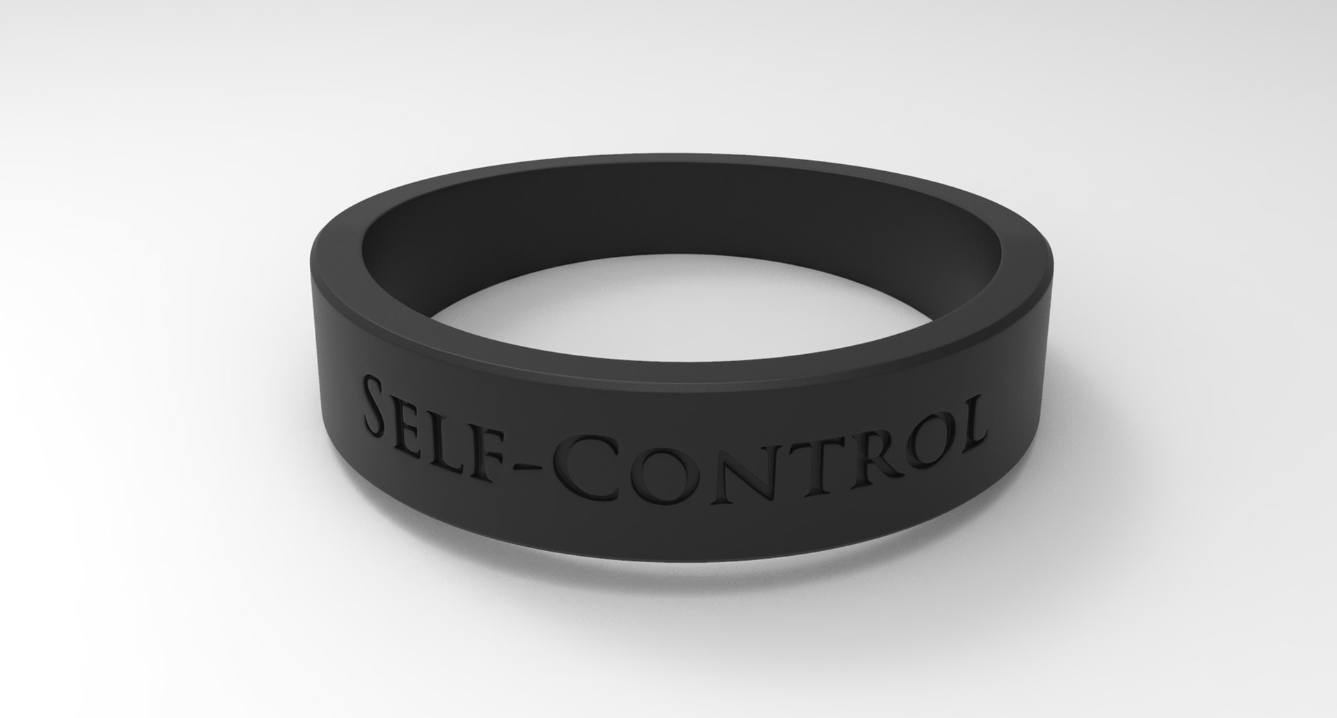 3D Self-Control Female Ring Black - TurboSquid 1926978